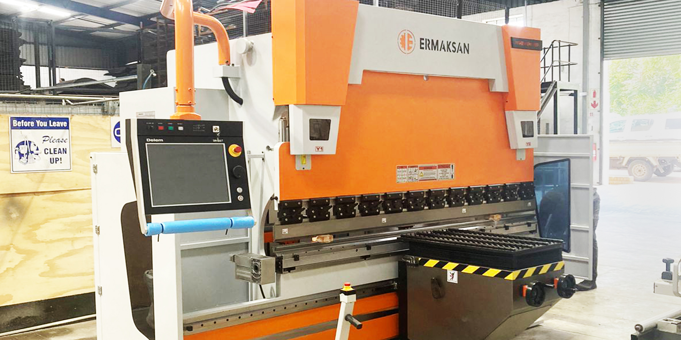Ermaksan Press Brake Installed WD Hearn